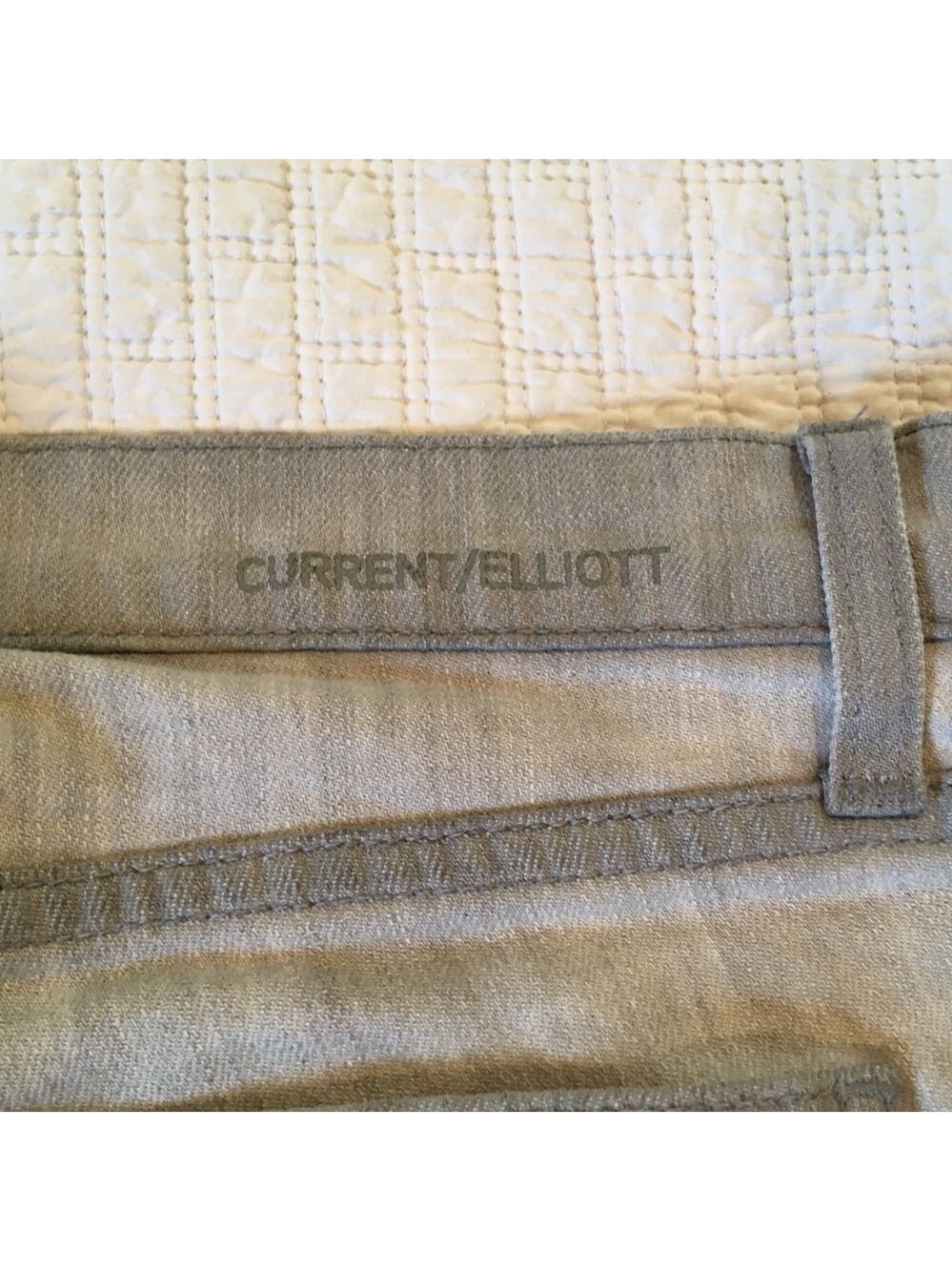 Anthropologie Current/Elliott Gray Denim Stiletto Jeans, Size 26 - Picture 14 of 16
